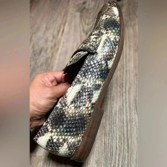Madewell The Alex Loafers Snake Embossed Leather Size 8 Style - Picture 10 of 11